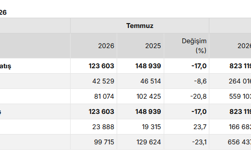 Konut satışları Temmuz ayında yüzde 17 azaldı